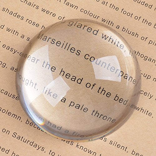 LONGWIN Crystal Dome Magnifier/Paperweight Reading Magnifying Glass-2.4 Inch - Image 4
