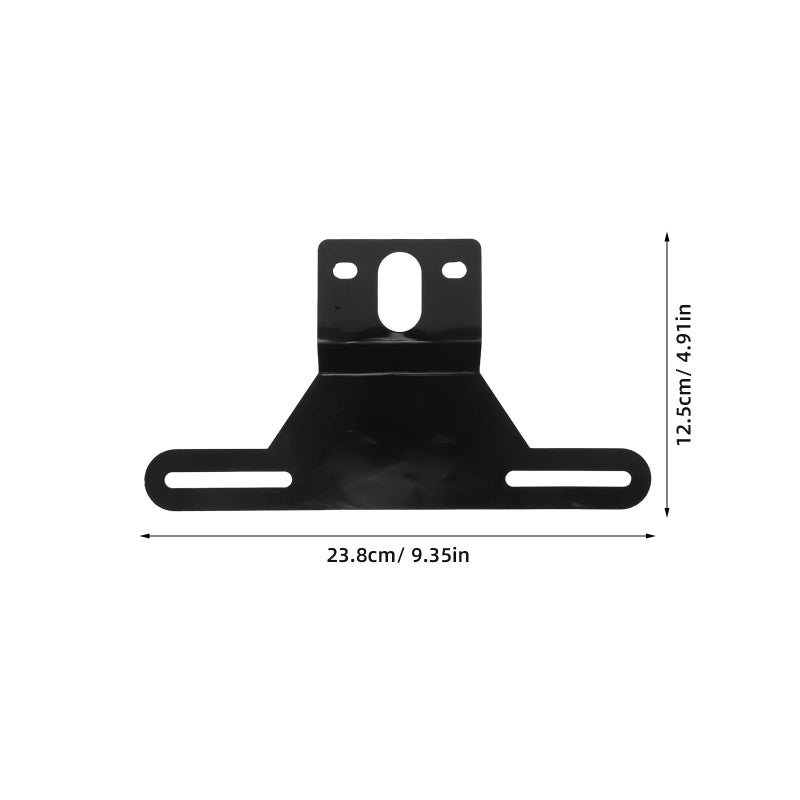 Black Metal Car Truck Mount Bracket Kit Decorative Modified Set with Screws - Image 3