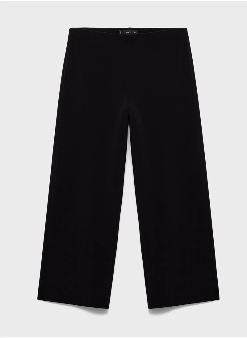 MANGO Flowy Straight-Fit Trousers
