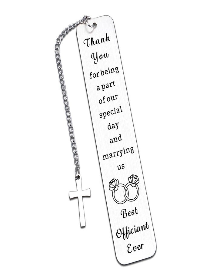 Fleure Esme Officiant Gifts for Wedding Day Officiant Bookmark Appreciation Gifts for Wedding Proposal Best Officiant Ever Thank You Gifts for Wedding Coordinator Planner Wedding Day Appreciation Gift for Pastor - Image 1