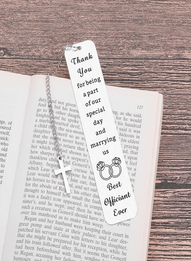Fleure Esme Officiant Gifts for Wedding Day Officiant Bookmark Appreciation Gifts for Wedding Proposal Best Officiant Ever Thank You Gifts for Wedding Coordinator Planner Wedding Day Appreciation Gift for Pastor - Image 3