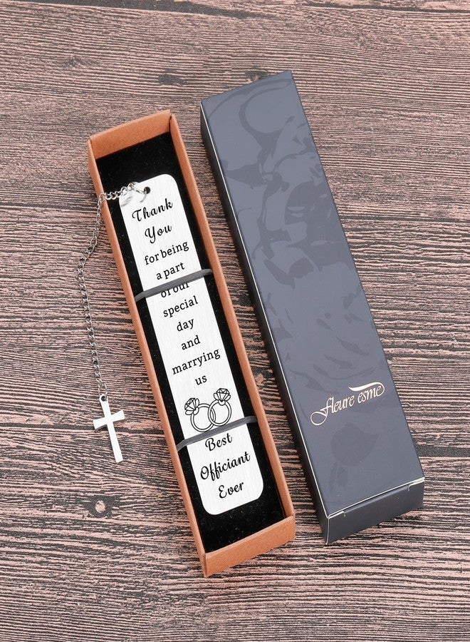 Fleure Esme Officiant Gifts for Wedding Day Officiant Bookmark Appreciation Gifts for Wedding Proposal Best Officiant Ever Thank You Gifts for Wedding Coordinator Planner Wedding Day Appreciation Gift for Pastor - Image 4