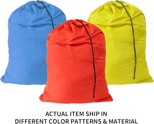 YETHAN Extra Large Laundry Bag 30x40 3 Pack Drawstring Dirty Clothes Bag Large Mesh Travel Laundry Bags Fit a Laundry Basket Durable Washable Storage for College Dorm Apartment Mixed Colors - Image 3