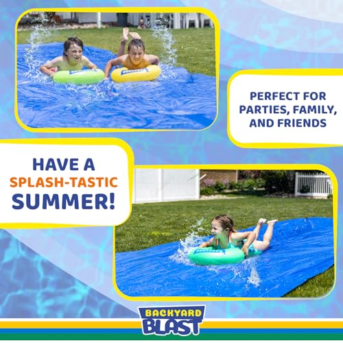 BACKYARD BLAST - 30' x 6' Heavy Duty Waterslide with Sprinkler - Easy to Setup - Extra Thick to Prevent Rips & Tears - Image 5
