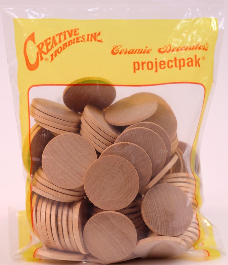 Creative Hobbies Round Unfinished 1.5" Wood Cutout Circles Chips for Arts & Crafts Projects, DIY Crafts, Ornaments | 100 Pieces - Image 4
