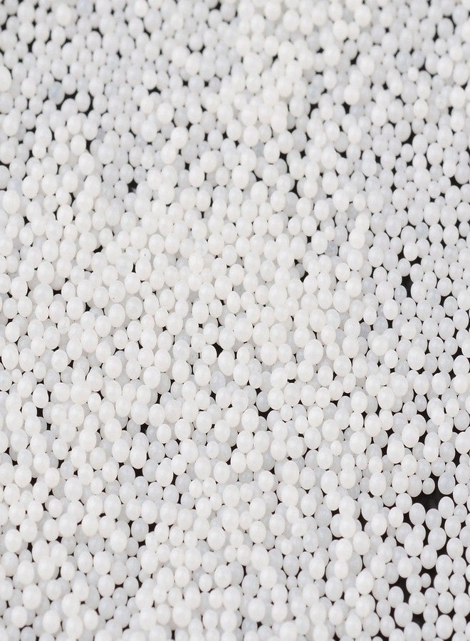 PH PandaHall Pandahall 50g White Mini Micro Glass Beads 0.6-0.8mm 3D Tiny Caviar Nail Art Decoration Imitation Pearl Beads for Nail Care No Hole - Image 4