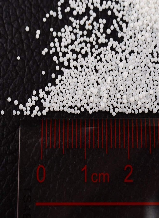 PH PandaHall Pandahall 50g White Mini Micro Glass Beads 0.6-0.8mm 3D Tiny Caviar Nail Art Decoration Imitation Pearl Beads for Nail Care No Hole - Image 5