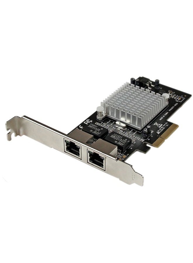 StarTech .com 2 Port PCIe Network Card - RJ45 Port - Intel i350 Chipset - Ethernet Server/Desktop Network Card - Dual Gigabit NIC Card (ST2000SPEXI) - Image 1