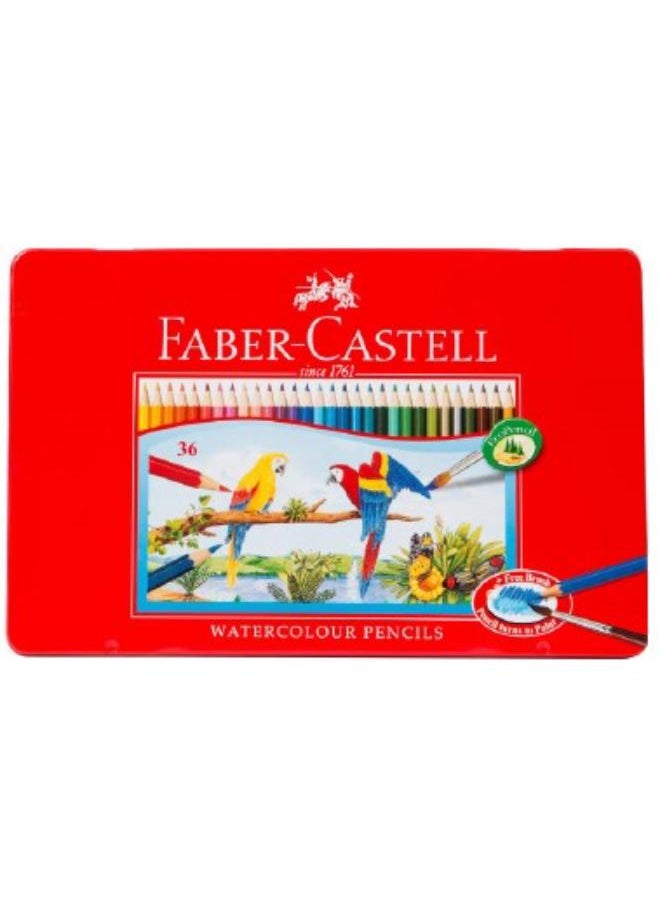 FABER-CASTELL - FC Water Color 36 Flat Tin Case - Image 1