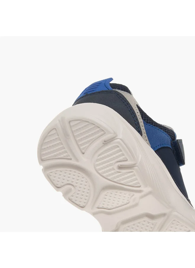 LBL by Shoexpress Boys Panelled Sneakers with Hook and Loop Closure