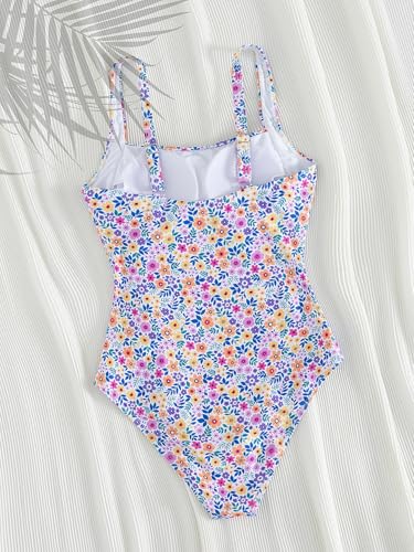 YIMISAN Women's One Piece Swimsuit Square Neck Sporty Ruched Slimming Monokini High Cut Tummy Control Bathing Suit - Image 5