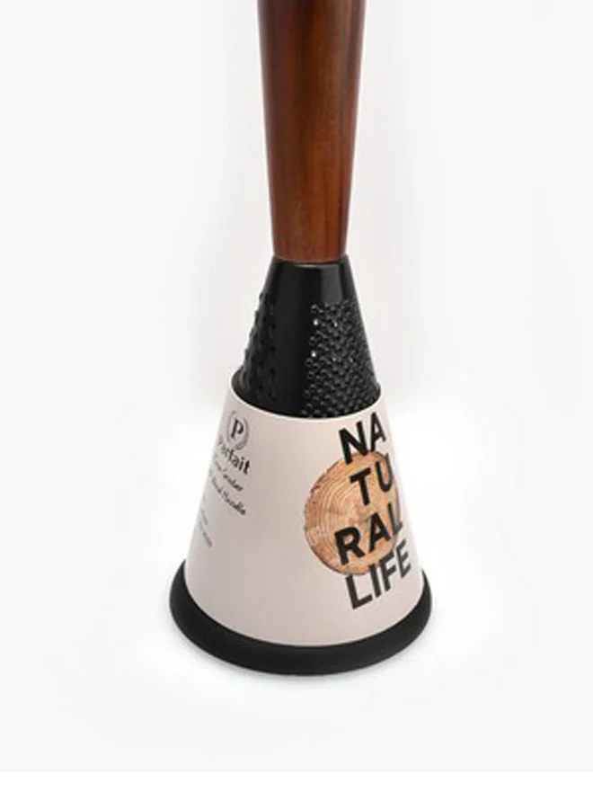PARFAIT Cone Shaped Grater with Wooden Handle Black and Brown 25 x 11.3 x 11.3 cm N-D510KB0014