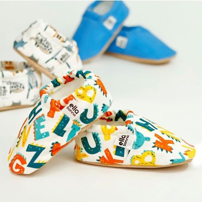 Ella Bonna Non-Slip Sole Letter Patterned Baby Booties, Home Boots Slippers Nursery Shoes Slippers - Image 4