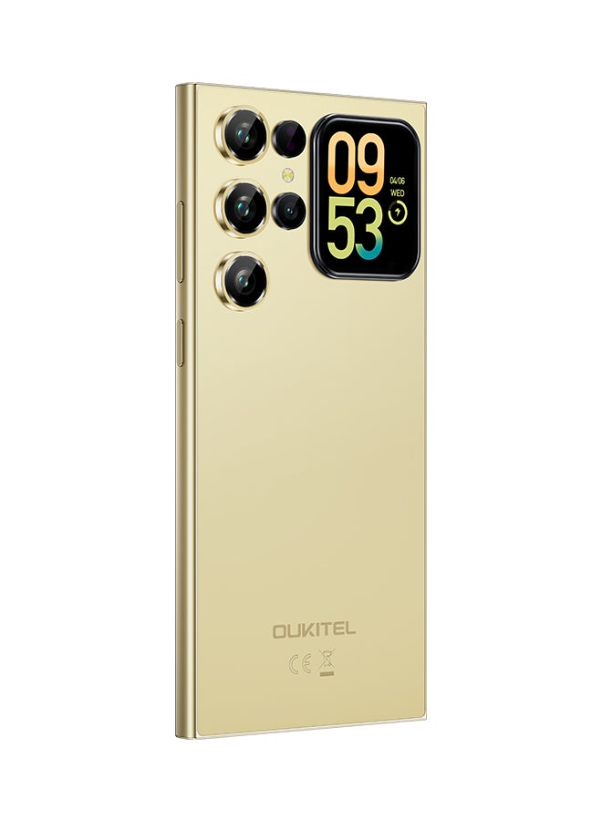 أوكيتل جوال C62 Pro ثنائي الشريحة بذاكرة رام 8+16 جيجابايت وذاكرة داخلية 256 جيجابايت لون ذهبي يدعم 4G LTE - إصدار الشرق الأوسط - Image 4