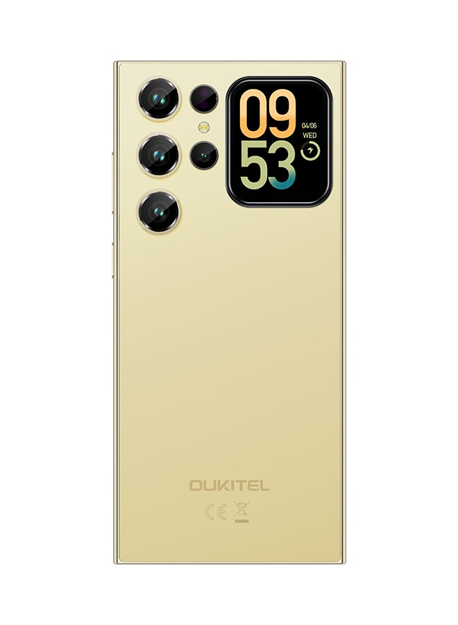 أوكيتل جوال C62 Pro ثنائي الشريحة بذاكرة رام 8+16 جيجابايت وذاكرة داخلية 256 جيجابايت لون ذهبي يدعم 4G LTE - إصدار الشرق الأوسط - Image 3