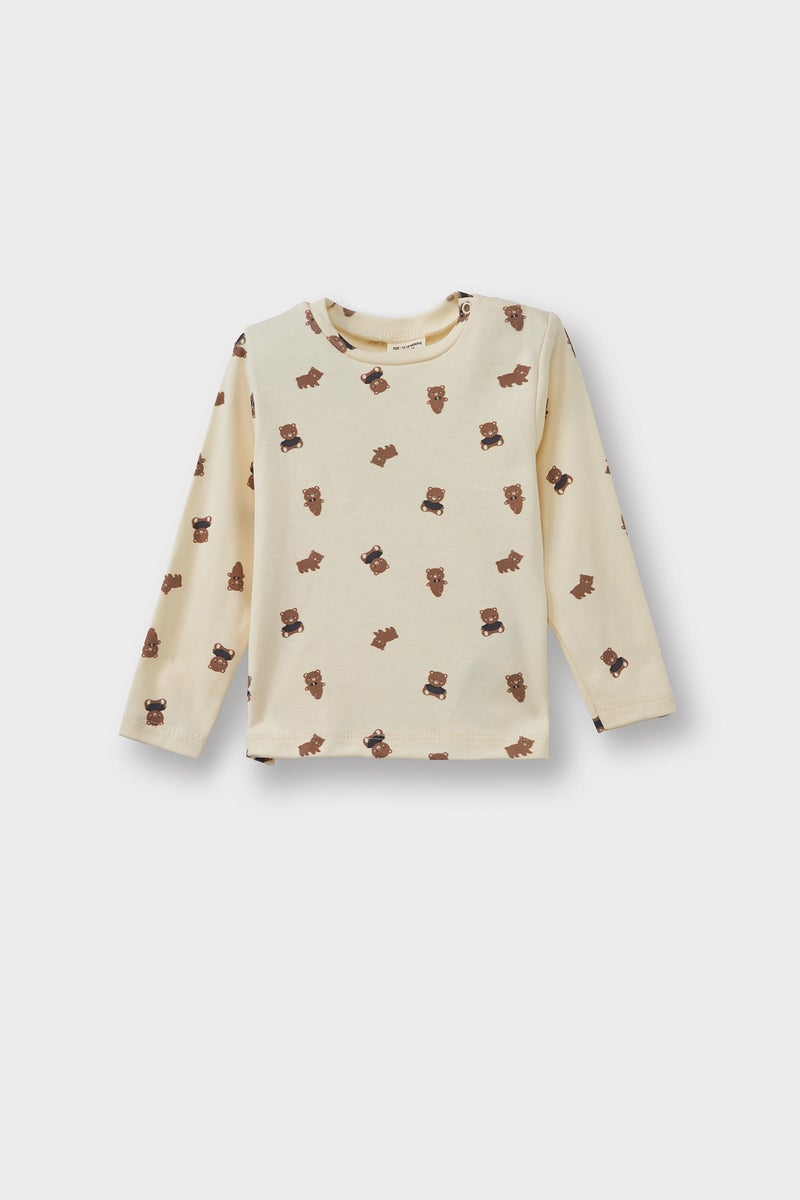 DeFacto Brown BabyBoy 2 piece Regular Fit Set Casual - Image 3