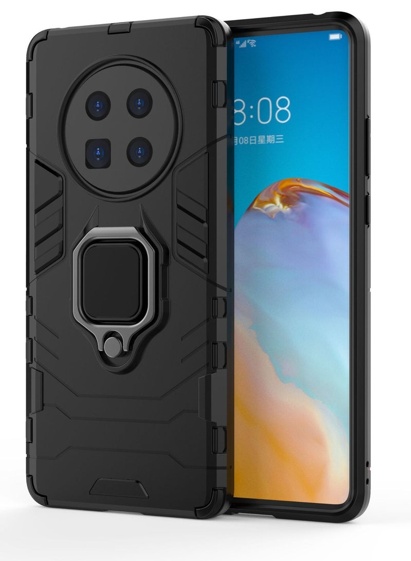 Black Protective Cover With Ring Bracket For Huawei - Image 1