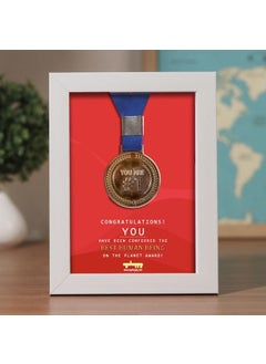 Oye Happy Oye Happy Medal Frame - Friendship Day Gift for Best Friend - Friendship Day Frame  - Image 2