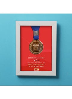 Oye Happy Oye Happy Medal Frame - Friendship Day Gift for Best Friend - Friendship Day Frame  - Image 4