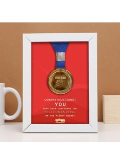 Oye Happy Oye Happy Medal Frame - Friendship Day Gift for Best Friend - Friendship Day Frame  - Image 3
