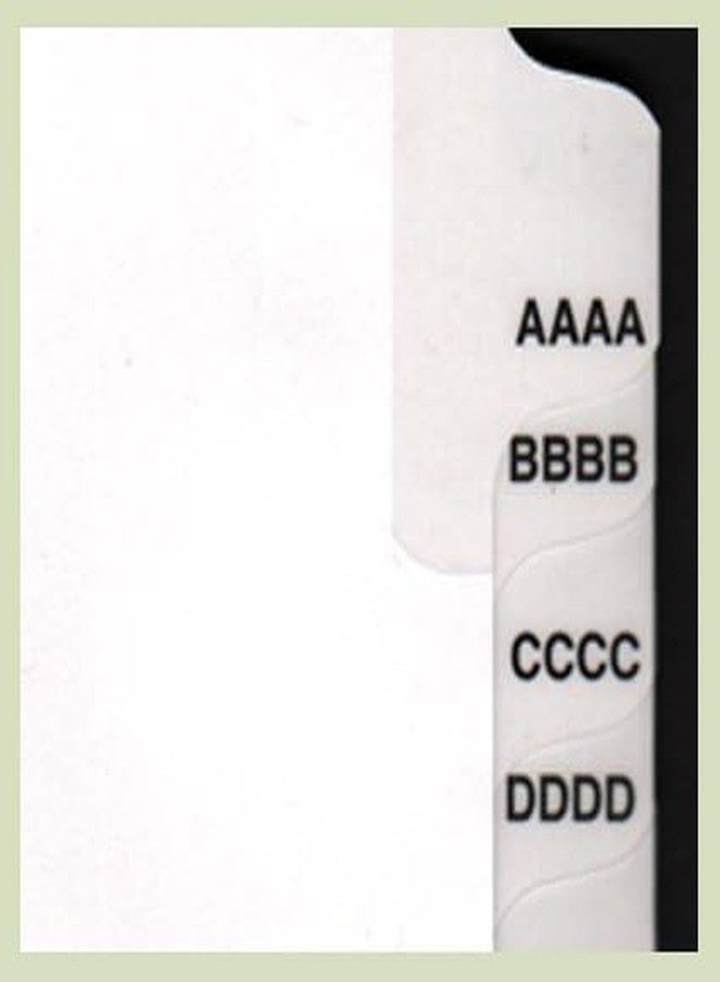Exhibitindexes® Exhibit Tabs AAAA-ZZZZ (4A-4Z) Legal Tabs Made in USA - Image 2