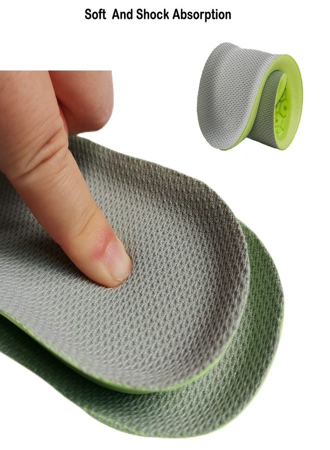 xiaopihou 2 Pairs Honeycomb Elastic Shock Absorbing Shoe Insoles Breathable Sneaker Inserts Sports Shoe Insole Replacement Insoles for Men Women Kids (kids3-4.5 / women4-6.5) - Image 5