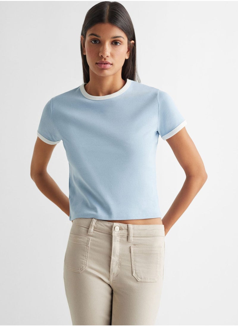 MANGO - Youth Essential Crop T-Shirt - Image 1