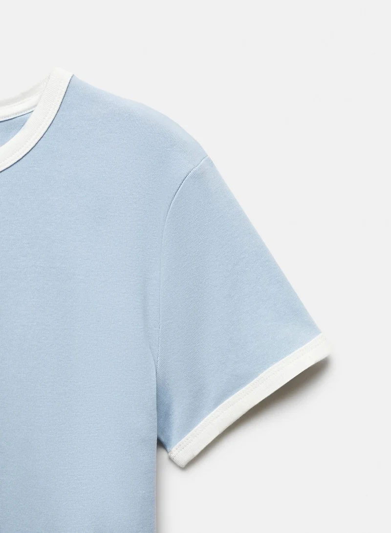 MANGO Youth Essential Crop T-Shirt