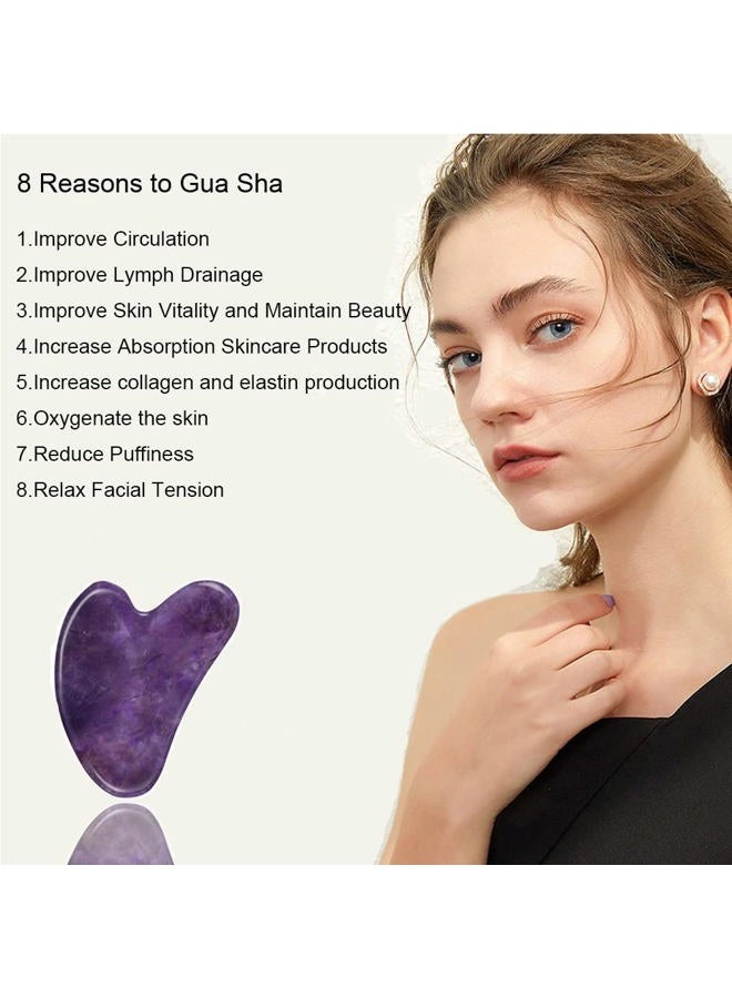 Ditind Gua Sha, Gua Sha Facial Tools, Guasha Tool for Face Tighten Skin, Gua Sha Massage Beauty Tool for Body Eyes Neck Massager with Travel Box - Image 2