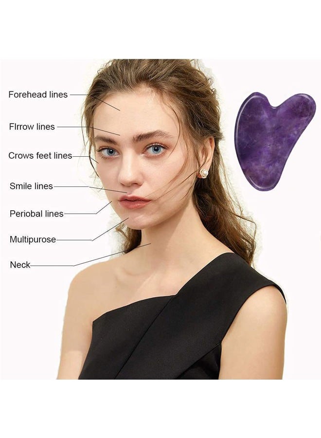 Ditind Gua Sha, Gua Sha Facial Tools, Guasha Tool for Face Tighten Skin, Gua Sha Massage Beauty Tool for Body Eyes Neck Massager with Travel Box - Image 4