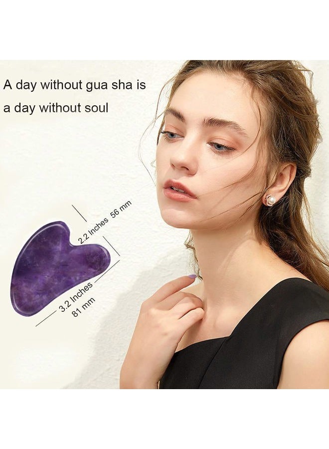Ditind Gua Sha, Gua Sha Facial Tools, Guasha Tool for Face Tighten Skin, Gua Sha Massage Beauty Tool for Body Eyes Neck Massager with Travel Box - Image 3