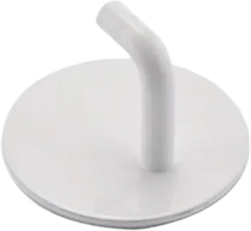 الخطافات الحائطية البيضاء 20 قطعة، شريط لاصق ذاتي، من الفولاذ المقاوم للصدأ، لتعليق المناشف والمفاتيح والمظلات، للمطبخ والحمام - Image 1