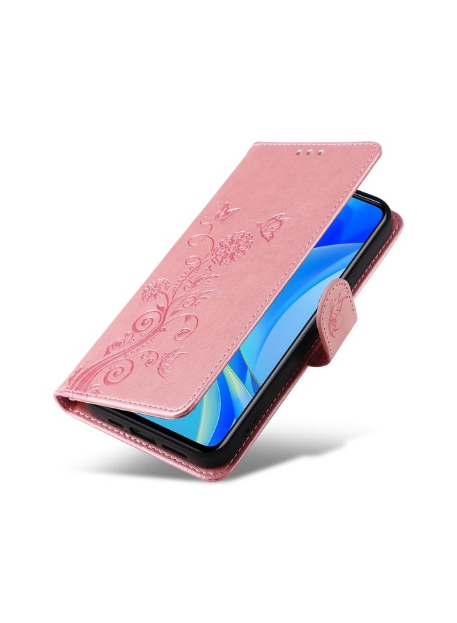 Zaboon Case For Huawei nova Y70 Plus Embossed Butterfly Flowers Leather Phone Case - Image 5