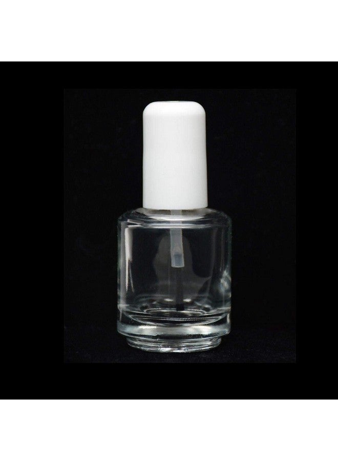Karlash Premium Empty Polish Bottle Clear + Brush + Mixing Ball + White Cap 0.5 Oz (2 Piece) - Image 3