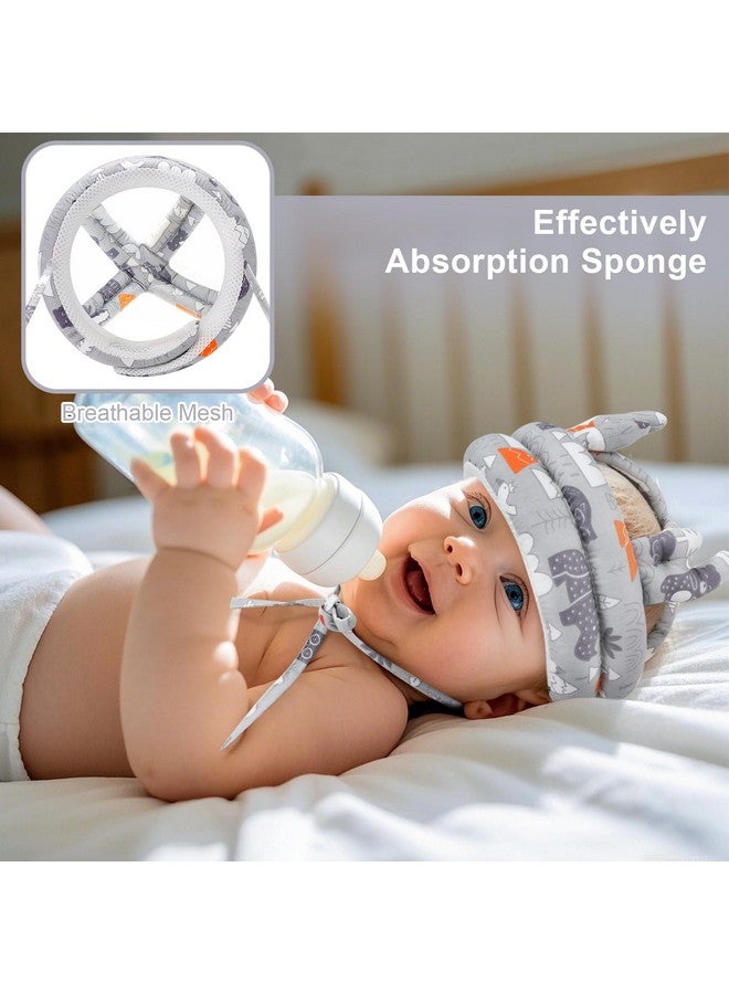 accmor Baby Head Protector, Accmor Cute Baby Helmet for Crawling Walking Running, Breathable Protective Cap Adjustable Infant Baby Headguard Soft Cushion, Anti-Collision Toddler Helmets for 6m-24m Boys Girls - Image 5