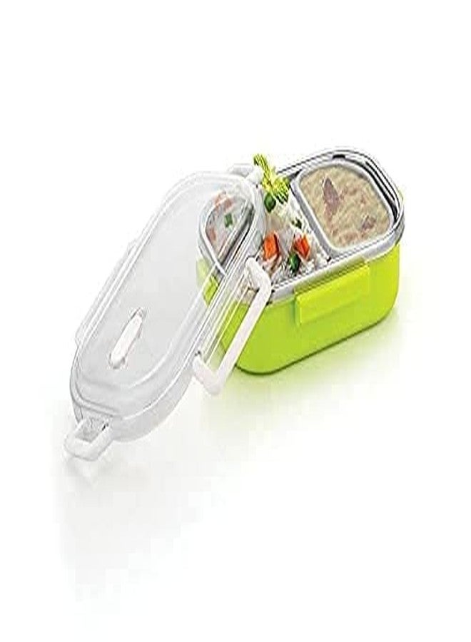 Gcrox Airtight Leak Proof Insulated Stainless Steel BPA Free Insulated Lunch/Tiffin Box with Removable Inner Plate for Women and Men Office, Kids to School, Tiffin (Multicolor) - Image 4