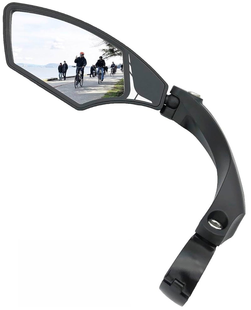 Hafny Handlebar Bike Mirror â€“ HD Glass, Wide Angle, Adjustable 360Â° Rear View â€“ Shatterproof, Anti-Glare, Premium, MTB, E-Bike, and Commuter Cycling Safety, HF-MR095 - Image 1