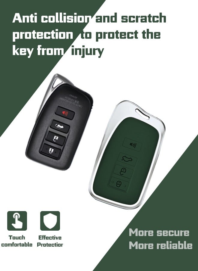 Generic Car key cover, suitable for Lexus, perfectly wraps car keys, high-end, drop-resistant, material: first layer cowhide and aluminum alloy. goodcar  - Image 4