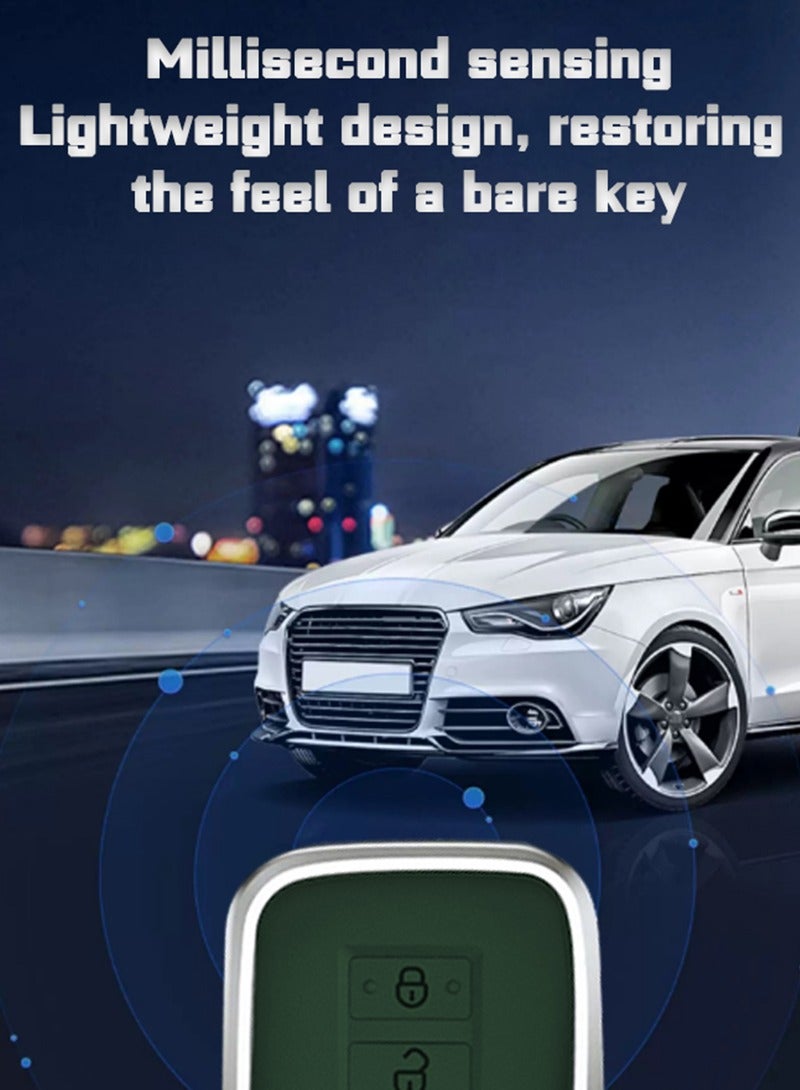 غطاء مفتاح السيارة ، مناسب لـ Lexus ، مفاتيح السيارة الملفوفة تمامًا ، عالية الجودة ، مقاومة للسقوط ، مادة: الطبقة الأولى من جلد البقر وسبائك الألومنيوم. - Image 5