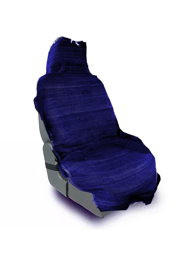 Egypt Antiques A set of two pieces (blue) car seat history, width 70 cm, length 150 cm, cotton 100%  - Image 1