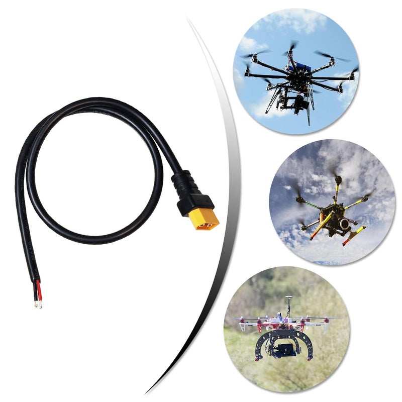 19 69 Inch Long Male to Pigtail 2 Pin Bare Wire Connector Cable for UAV Remote Control Aircraft - Image 3
