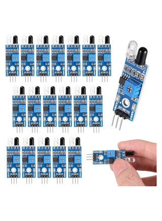IR Infrared Obstacle Avoidance Sensor Module, 20Pcs IR Infrared Sensor 3-Wire Infrared Proximity Sensors Reflective Photoelectric Sensor Modules IR Tracking Sensor for Arduino Smart Car Robot - pzsku/Z9653EC06025EE32A2AFFZ/45/_/1717031245/ae66a348-7fcf-470a-8d41-3098f72e290d