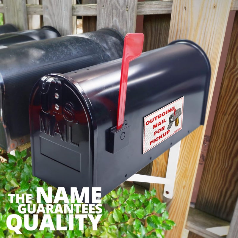 Anley Magnetic Outgoing Mail Pickup Sign for MailBox - Universal Replacement for Metal Mail Box Alert Red Flags - 4x6 IN (3 Pack) - Image 2