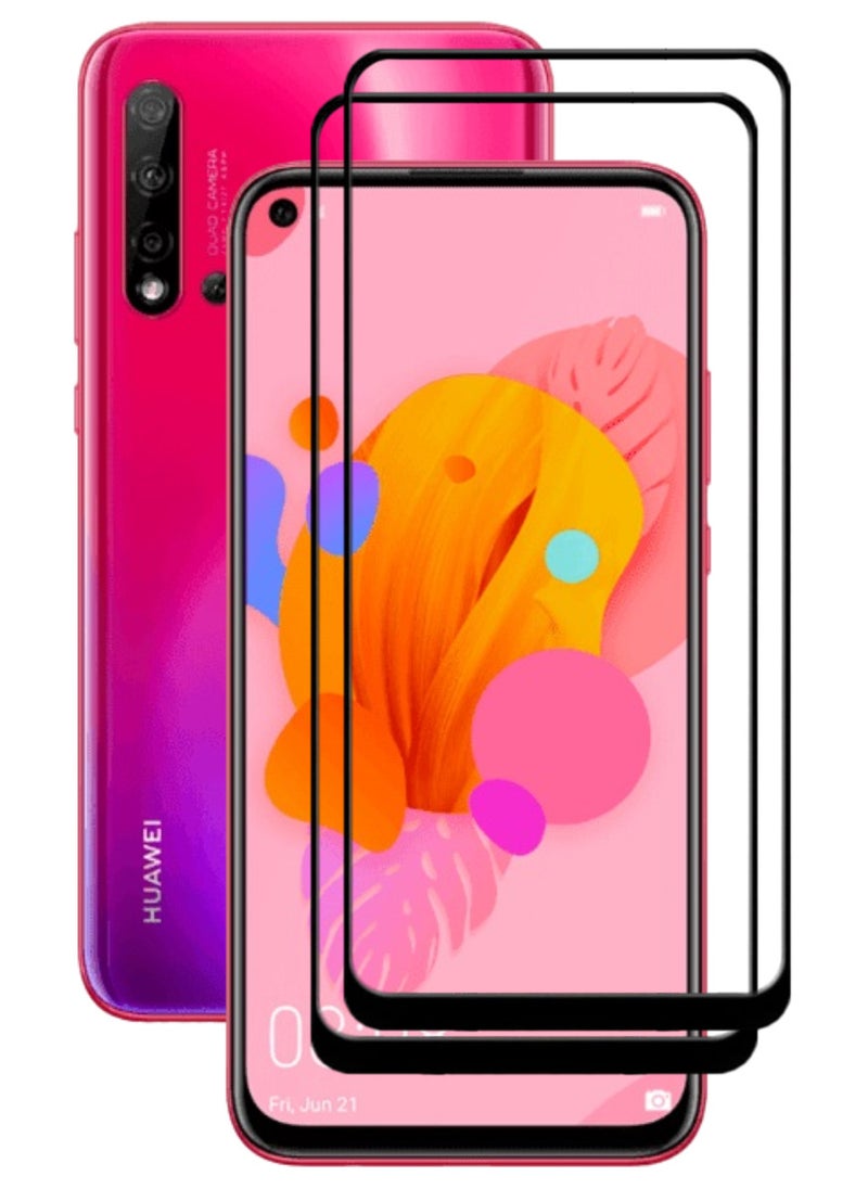 ACLIX 2 Pieces Antistatic ESD Dustproof Premium Quality High Definition Tempered Glass Screen Protector Designed For Huawei nova 5i - Image 1