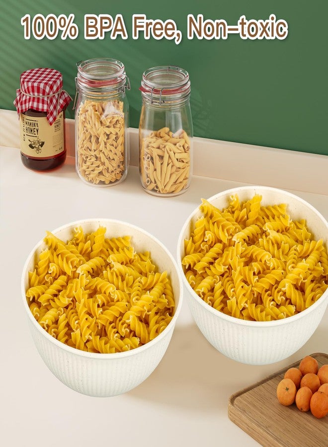 Dotpilgo 18PCS Wheat Straw Dinnerware Sets Unbreakable Plates Cups and Bowls Sets Reusable Dinnerware Set for 6, Microwave Dishwasher Safe Dinnerware Plastic Outdoor Camping Dishes - Image 5