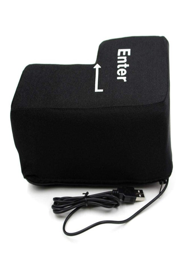 Gazaar Creative Super Sized Giant Enter Key USB Big Enter Button Comfortable Economic Desktop Pillow Stress Relief Punch Bag, Giant Enter USB Big Enter Key Relieve Stress Big Enter - Image 2
