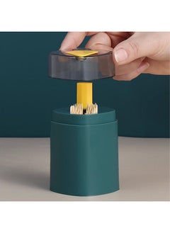 Thoraya Toothpick Holder Plastic Sturdy Pop Up Automatic Tooth Pick Dispenser Container for Kitchen Restaurant  - Image 2