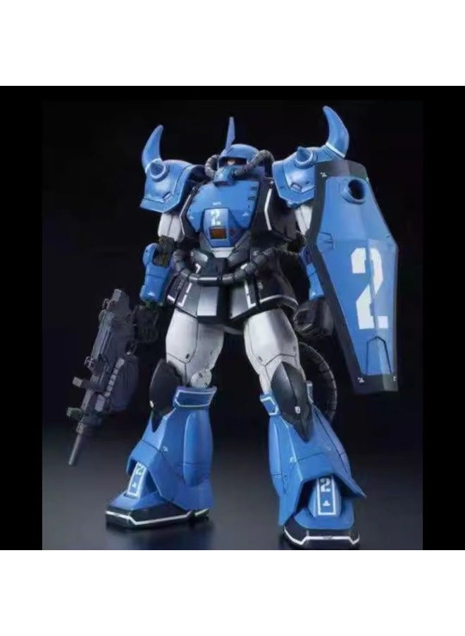 Generic - Aesthetic PB Limits HG GTO Prototype Tiger Lanba Tiger Blue Demonstration Machine Desert Color Matching Gundam Model-Color:02755 [lamba Tiger Blue] Comes With Adhesive Stickers - Image 1