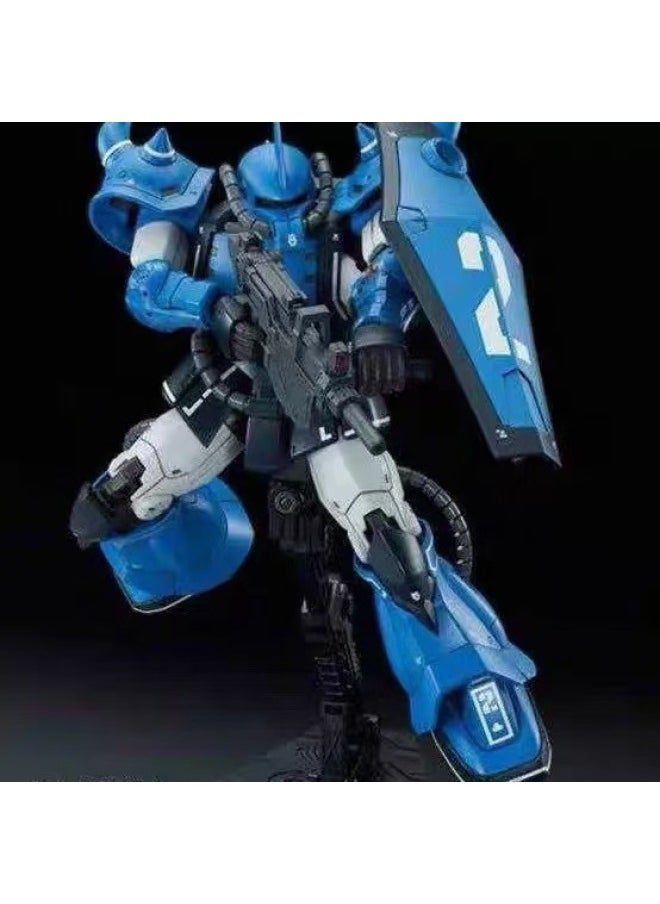 Generic - Aesthetic PB Limits HG GTO Prototype Tiger Lanba Tiger Blue Demonstration Machine Desert Color Matching Gundam Model-Color:02755 [lamba Tiger Blue] Comes With Adhesive Stickers - Image 1