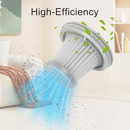 Odashen Vacuum Filter Replacement for Fanttik Slim V8 Mate, V8 Apex, Slim V10 Mate Vacuum Cleaner, 1Stainless Steel Pre-filter, 7 Washable Hepa Filters, 1 Cleaning Brush - Image 4